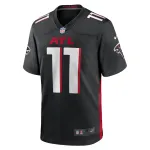 Men's Atlanta Falcons Logan Woodside Black Team Game Jersey