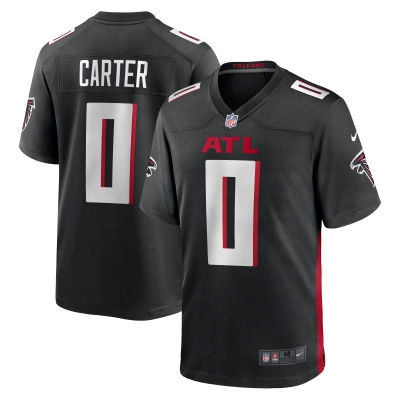 Men's Atlanta Falcons Lorenzo Carter Black Game Player Jersey 01