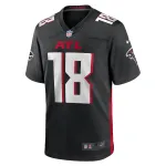 Men's Atlanta Falcons Mack Hollins Black Game Player Jersey