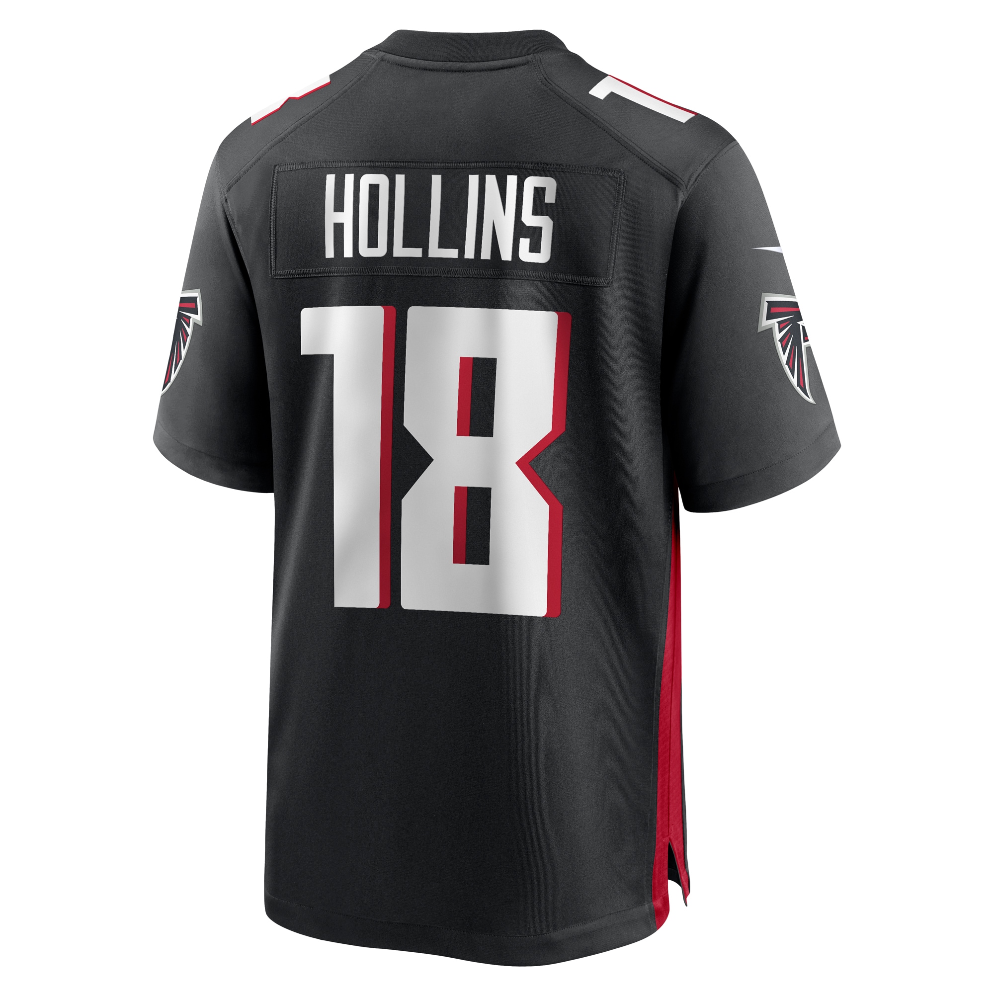 Men's Atlanta Falcons Mack Hollins Black Game Player Jersey