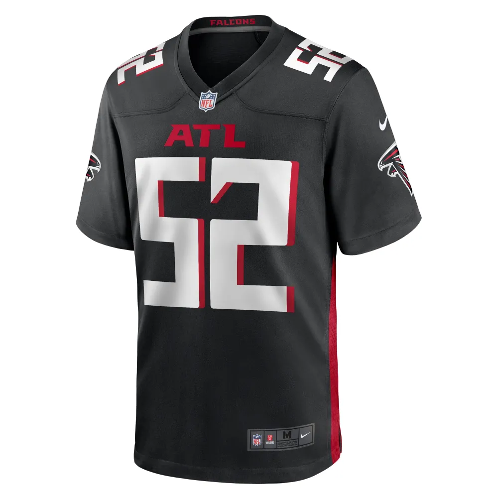 Men's Atlanta Falcons Milo Eifler Black Game Jersey