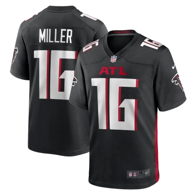 Men's Atlanta Falcons Scotty Miller Black Game Player Jersey 01