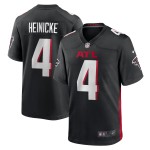 Men's Atlanta Falcons Taylor Heinicke Black Game Player Jersey