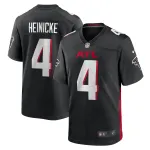 Men's Atlanta Falcons Taylor Heinicke Black Game Player Jersey