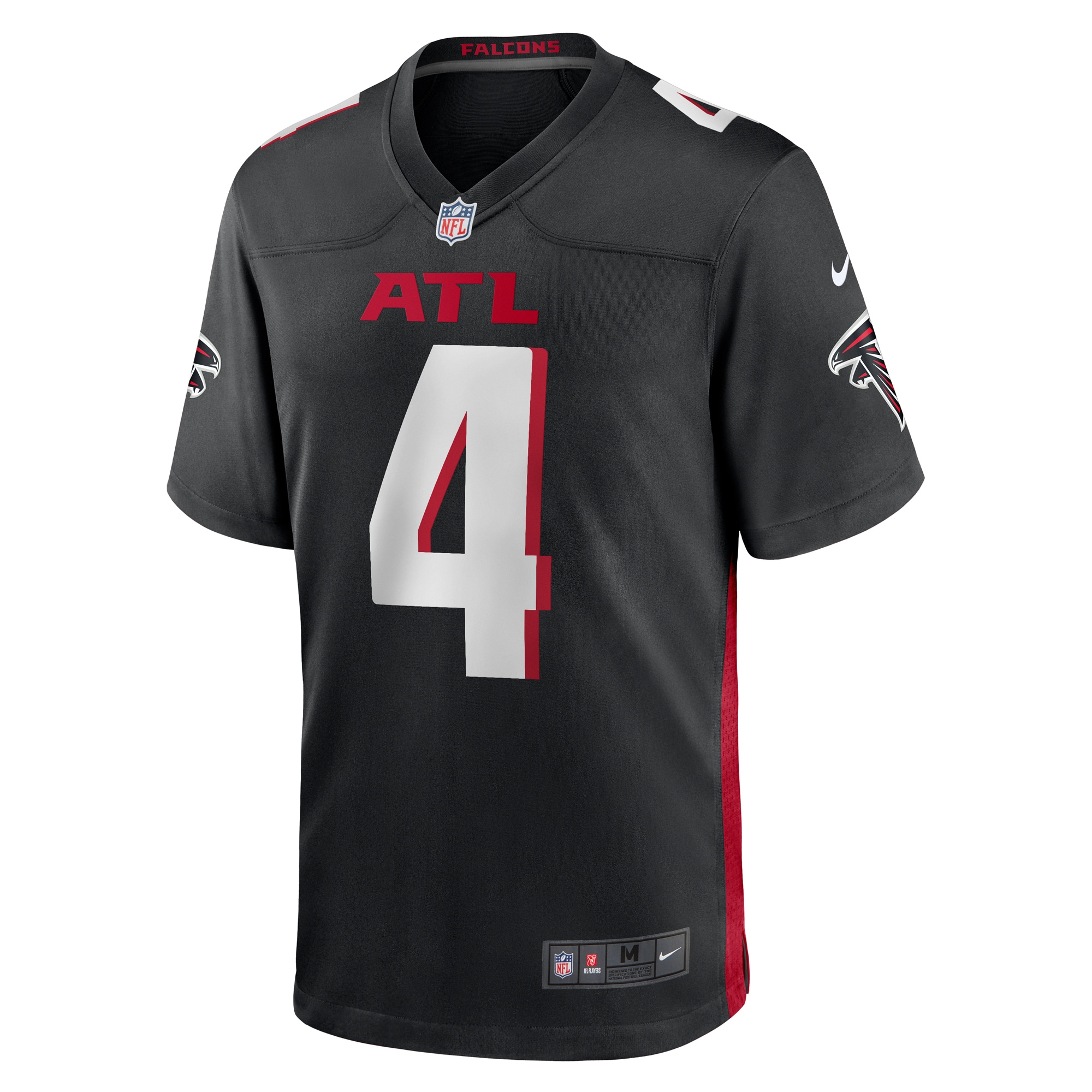 Men's Atlanta Falcons Taylor Heinicke Black Game Player Jersey