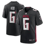 Men's Atlanta Falcons Younghoe Koo Black Team Game Jersey