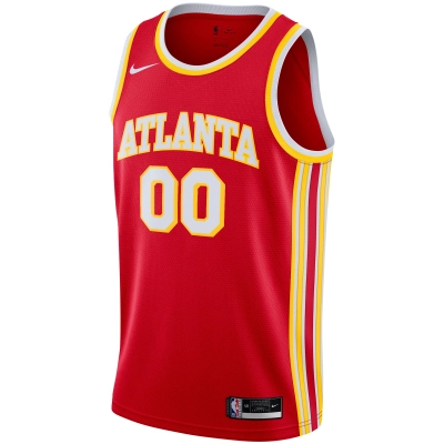 Men's Atlanta Hawks Red 2020/21 Swingman Custom Jersey - Icon Edition 02