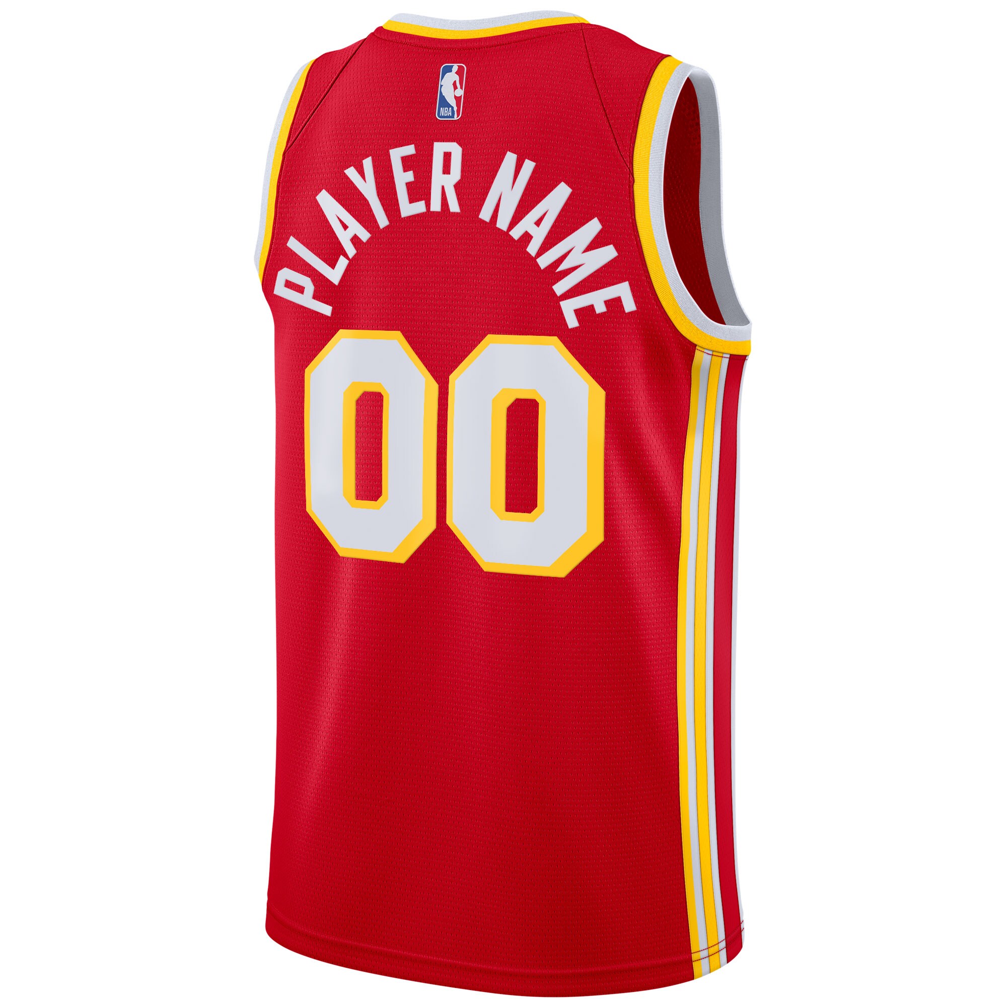 Men's Atlanta Hawks Red 2020/21 Swingman Custom Jersey - Icon Edition