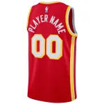 Men's Atlanta Hawks Red 2020/21 Swingman Custom Jersey - Icon Edition