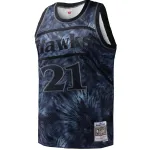 Men's Atlanta Hawks Dominique Wilkins Black Hardwood Classics 1986/87 Tie-Dye Swingman Jersey
