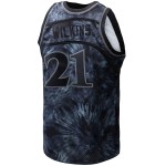 Men's Atlanta Hawks Dominique Wilkins Black Hardwood Classics 1986/87 Tie-Dye Swingman Jersey