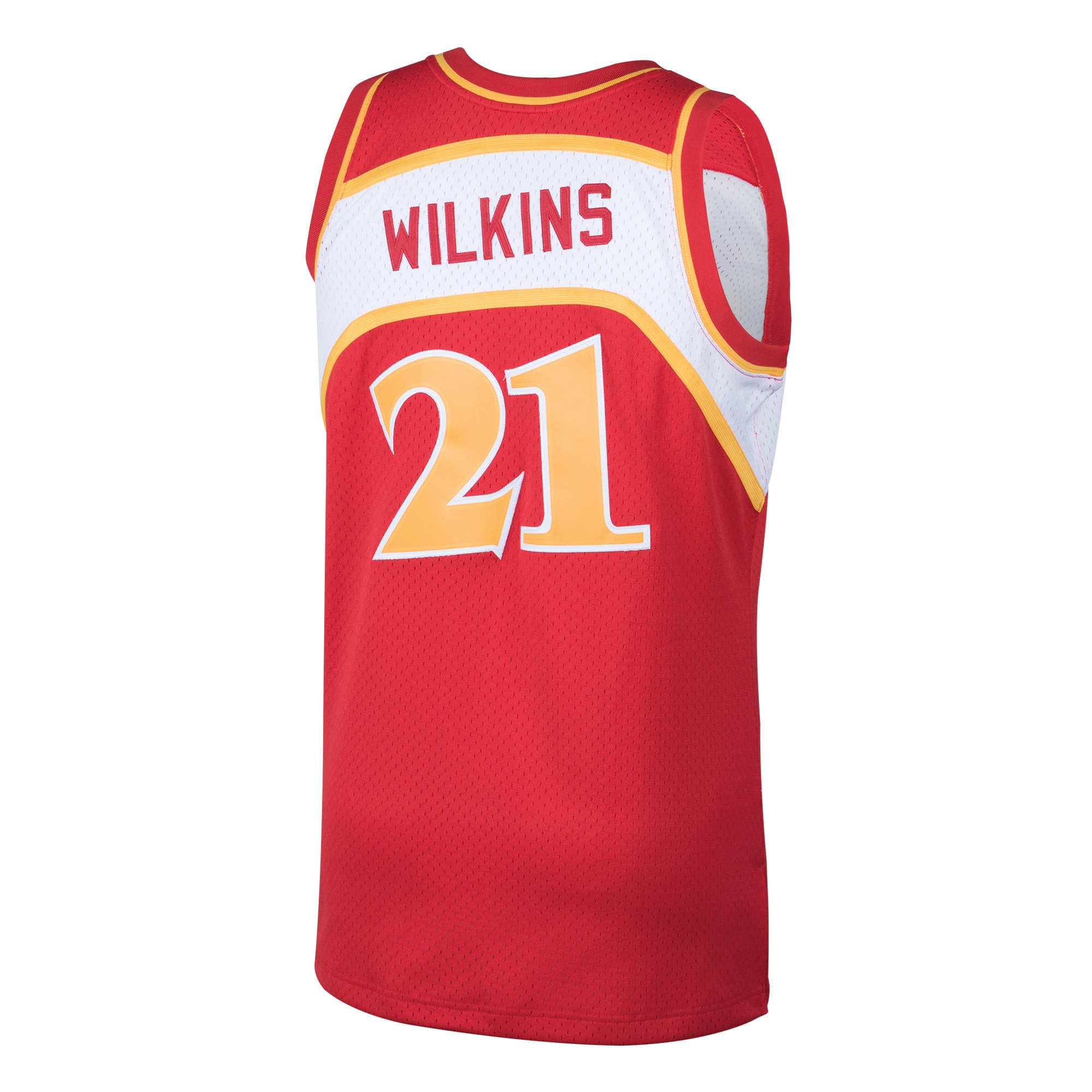 Men's Atlanta Hawks Dominique Wilkins Red 1986/87 Hardwood Classics Swingman Jersey