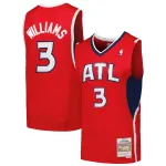 Men's Atlanta Hawks Lou Williams Red 2001/02 Hardwood Classics Swingman Jersey