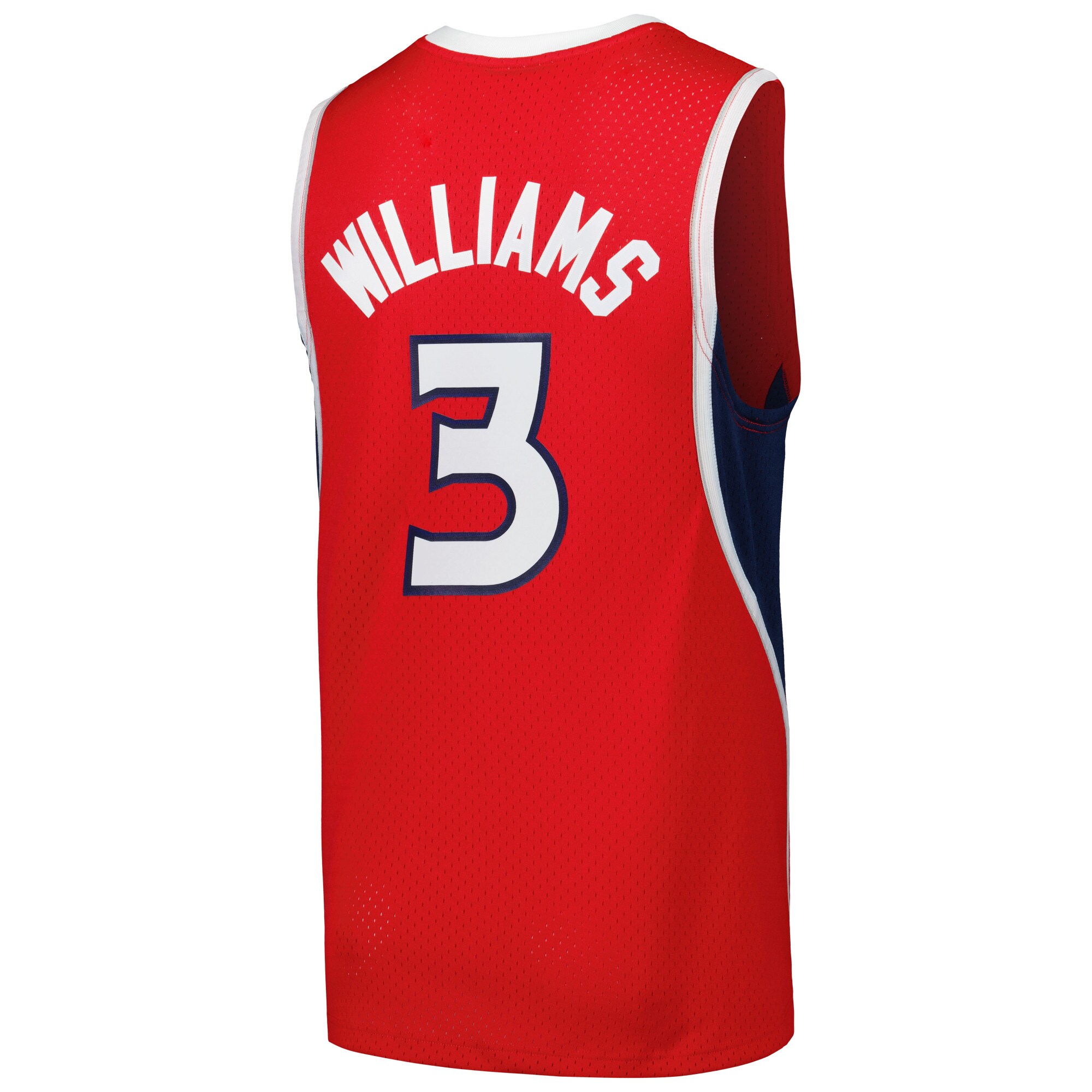 Men's Atlanta Hawks Lou Williams Red 2001/02 Hardwood Classics Swingman Jersey
