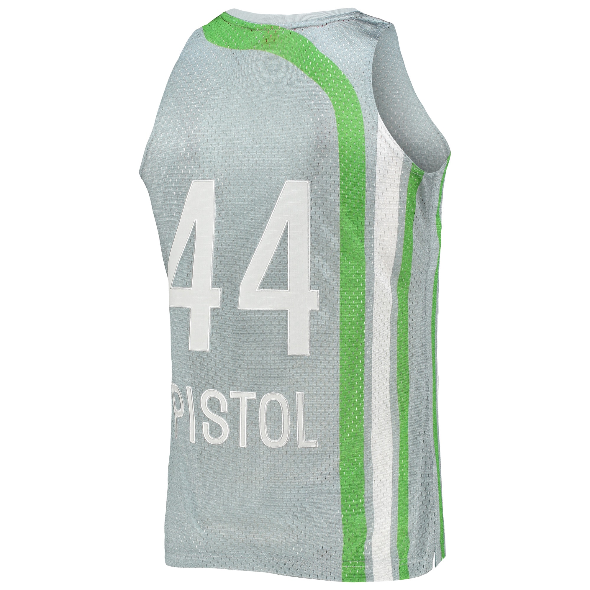 Men's Atlanta Hawks Pete Maravich Silver 75th Anniversary 1971/72 Hardwood Classics Swingman Jersey