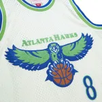 Men's Atlanta Hawks Steve Smith Cream Chainstitch Swingman Jersey