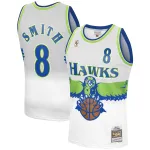 Men's Atlanta Hawks Steve Smith White 1996-97 Hardwood Classics Reload 3.0 Swingman Jersey