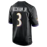 Men's Baltimore Ravens Odell Beckham Jr. Black Alternate Game Jersey