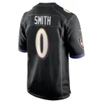 Men's Baltimore Ravens Roquan Smith Black Team Game Jersey