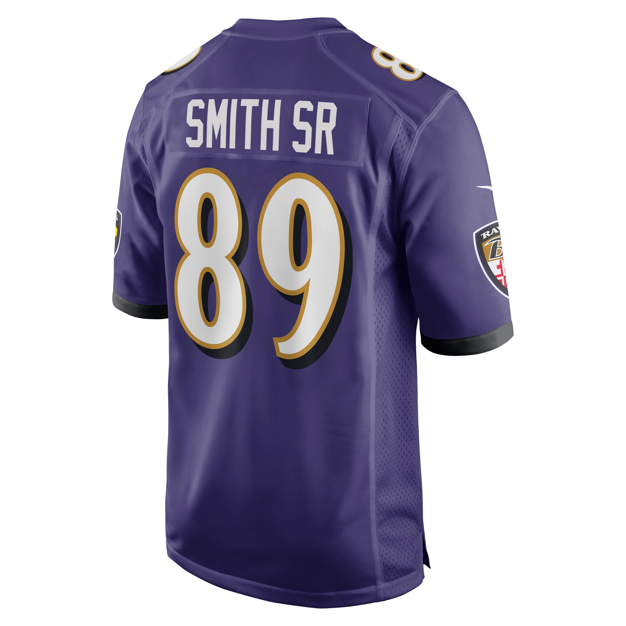 Men's Baltimore Ravens Steve Smith Sr. Purple Retired Player Game Jersey