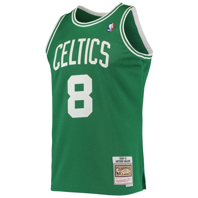 Men's Boston Celtics Antoine Walker Kelly Green 2001/02 Hardwood Classics Swingman Jersey
