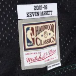Men's Boston Celtics Kevin Garnett Black/Kelly Green Hardwood Classics 2007/08 Split Swingman Jersey