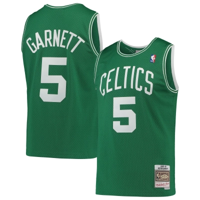 Men's Boston Celtics Kevin Garnett Kelly Green 2007/08 Hardwood Classics Swingman Jersey 01