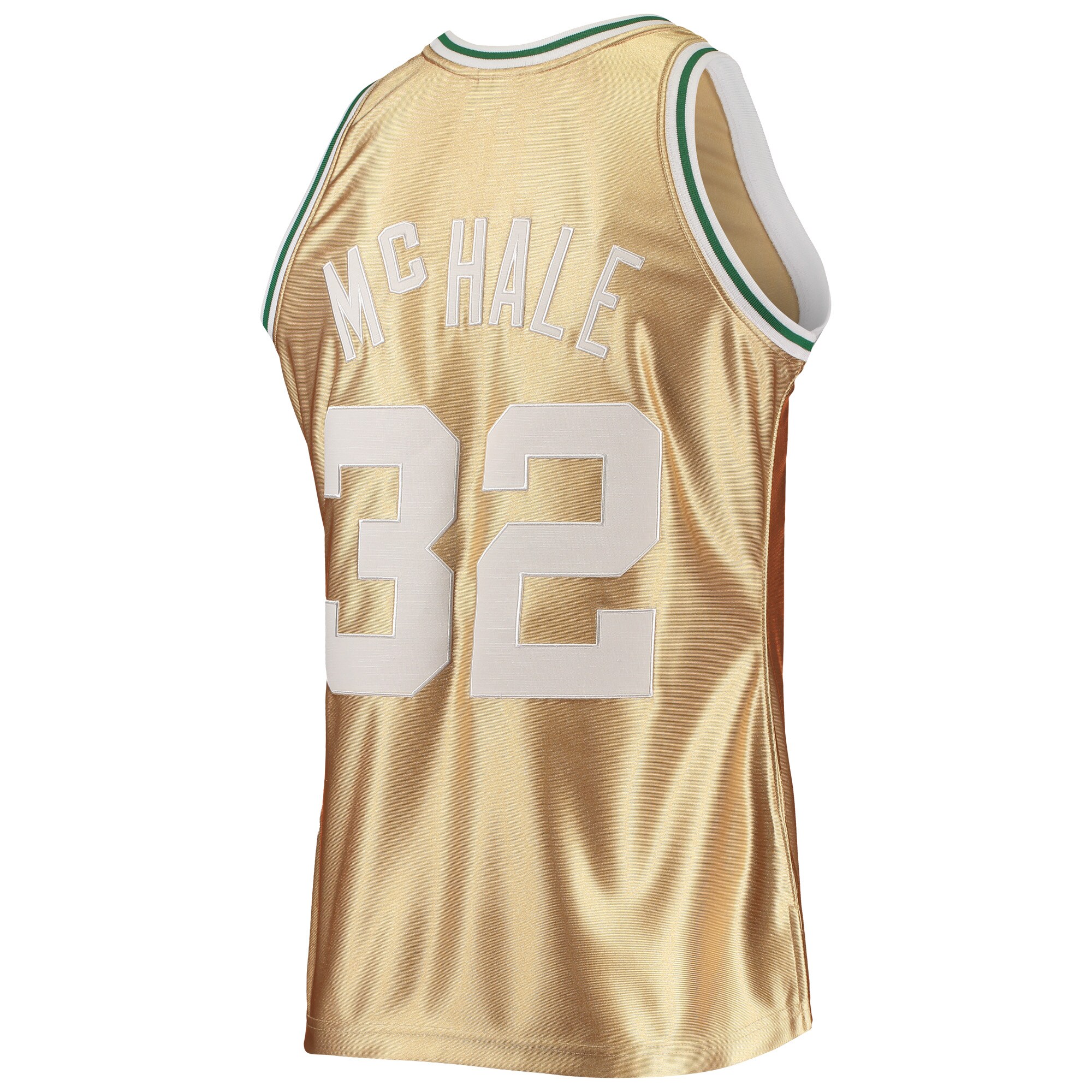 Men's Boston Celtics Kevin McHale Gold 75th Anniversary 1985/86 Hardwood Classics Swingman Jersey