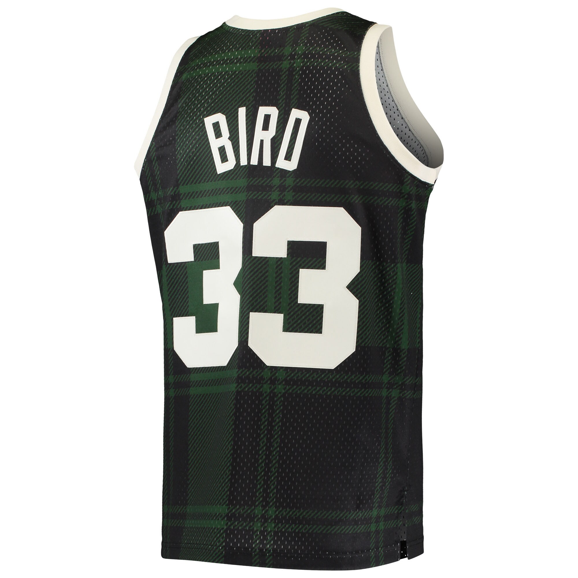 Men's Boston Celtics Larry Bird Black 1985/86 Hardwood Classics Uninterrupted Swingman Jersey