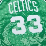 Men's Boston Celtics Larry Bird Kelly Green 1985/86 Hardwood Classics Asian Heritage 6.0 Swingman Throwback Player Jersey