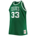 Men's Boston Celtics Larry Bird Kelly Green Big & Tall 1985/86 NBA 75th Anniversary Diamond Swingman Jersey