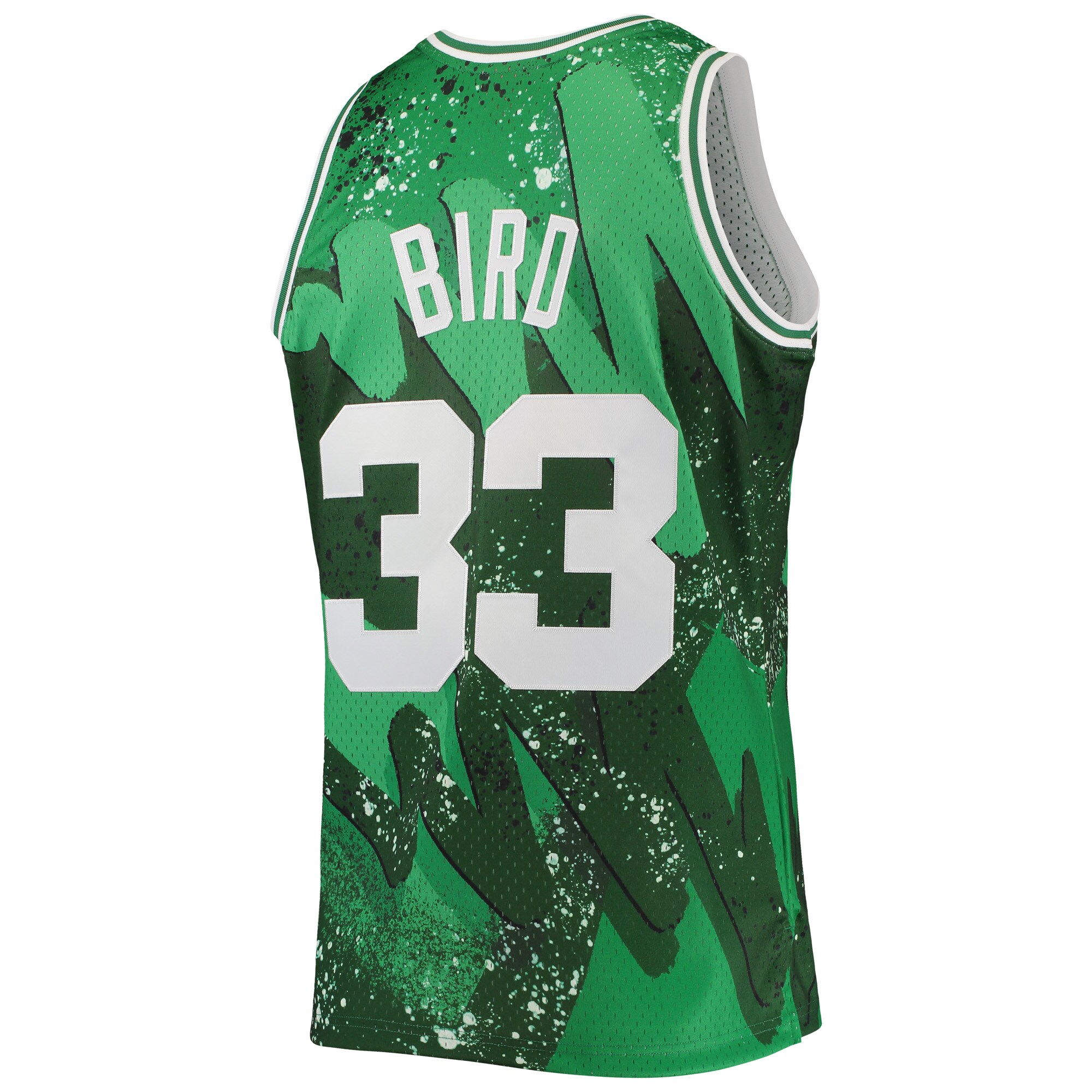Men's Boston Celtics Larry Bird Kelly Green Hardwood Classics 1985/86 Hyper Hoops Swingman Jersey