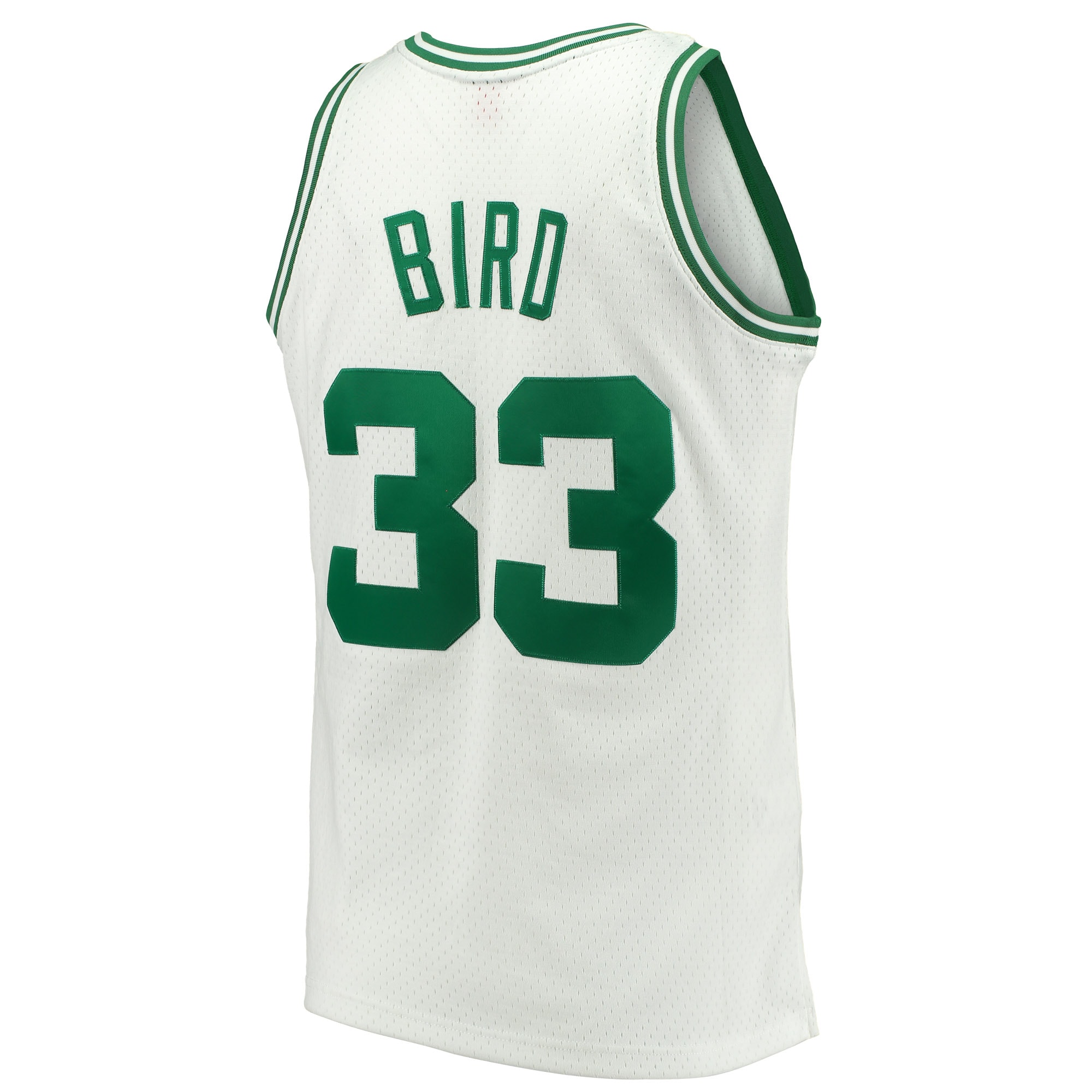 Men's Boston Celtics Larry Bird White Hardwood Classics Swingman Jersey