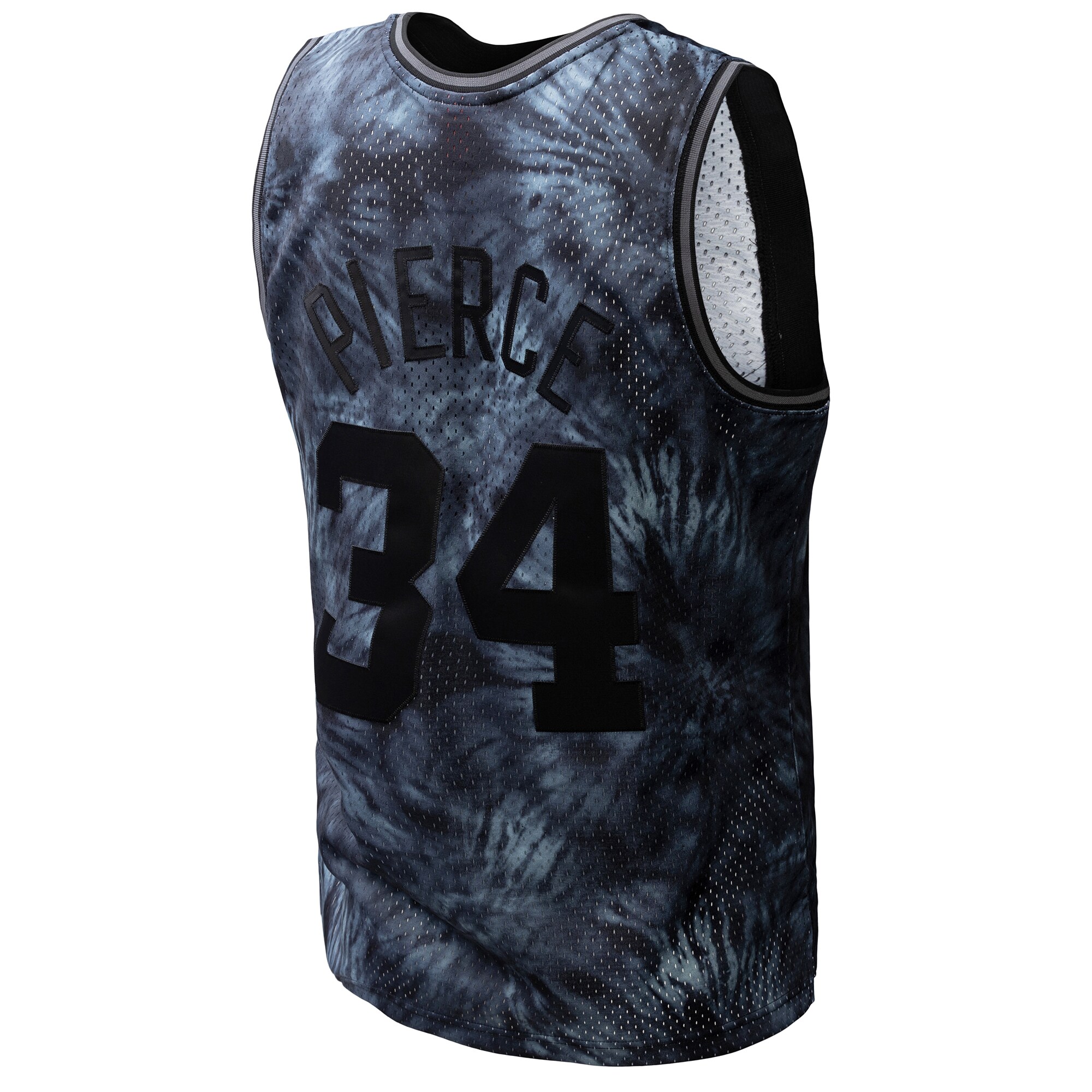Men's Boston Celtics Paul Pierce Black Hardwood Classics 2007/08 Tie-Dye Swingman Jersey