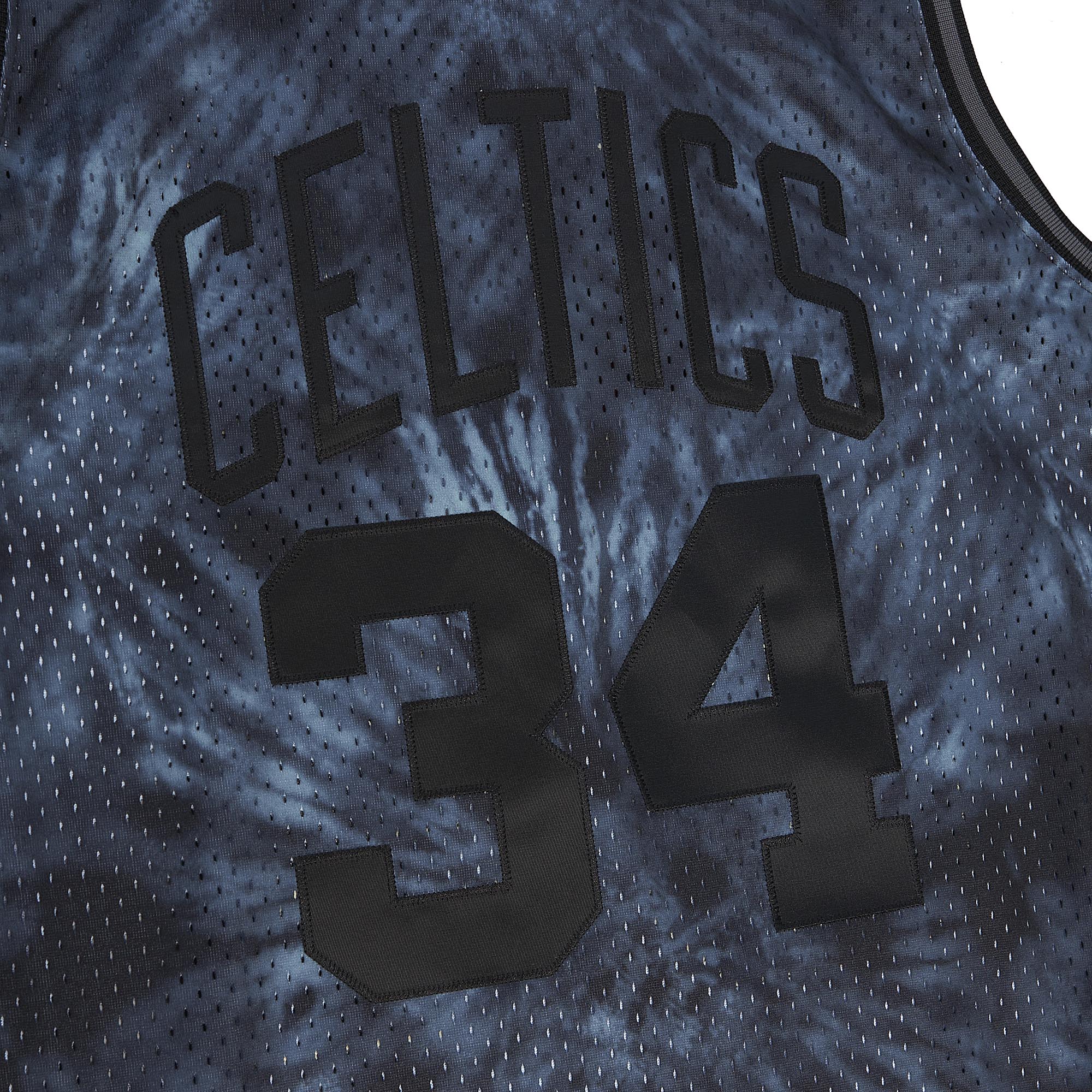 Men's Boston Celtics Paul Pierce Black Hardwood Classics 2007/08 Tie-Dye Swingman Jersey
