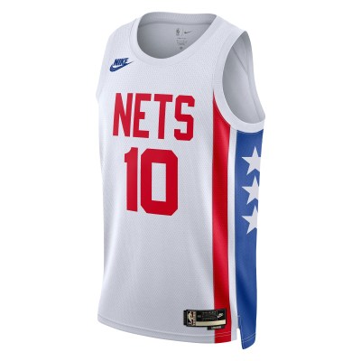 Men's Brooklyn Nets Ben Simmons White Swingman Jersey - Classic Edition 02