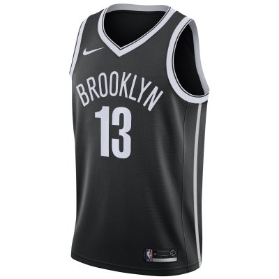 Men's Brooklyn Nets James Harden Black 2020/21 Swingman Jersey - Icon Edition 02