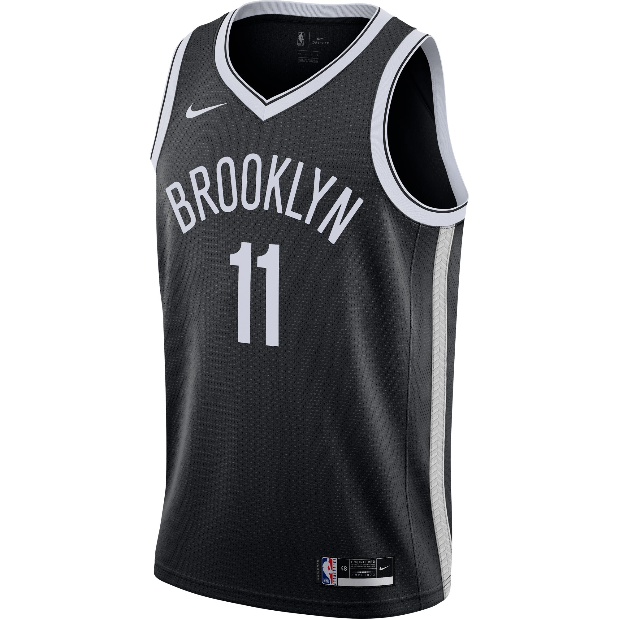 Men's Brooklyn Nets Kyrie Irving Black 2020/21 Swingman Jersey - Icon Edition