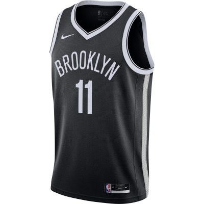 Men's Brooklyn Nets Kyrie Irving Black 2020/21 Swingman Jersey - Icon Edition 02
