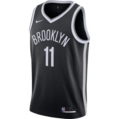 Men's Brooklyn Nets Kyrie Irving Black 2020/21 Swingman Jersey - Icon Edition 02