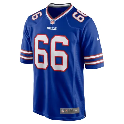 Men's Buffalo Bills Connor McGovern Royal Game Player Jersey 02