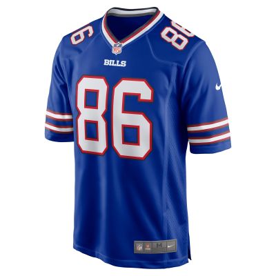 Men's Buffalo Bills Dalton Kincaid Royal 2023 NFL Draft First Round Pick Game Jersey 02
