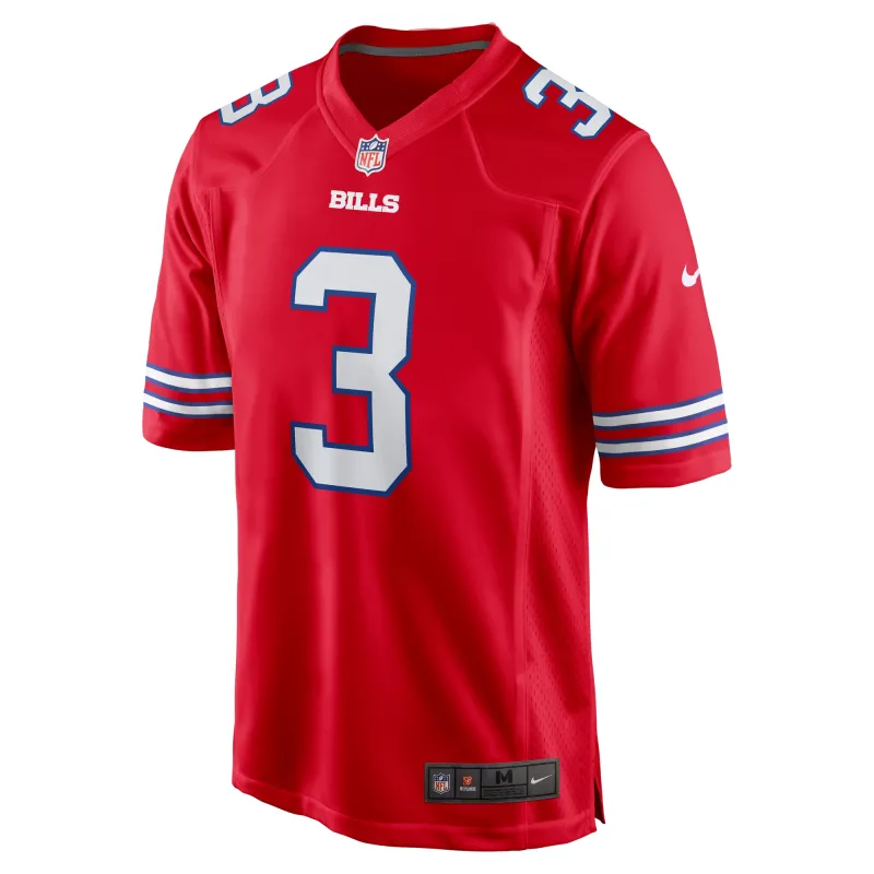 Men's Buffalo Bills Damar Hamlin Red Alternate Game Jersey