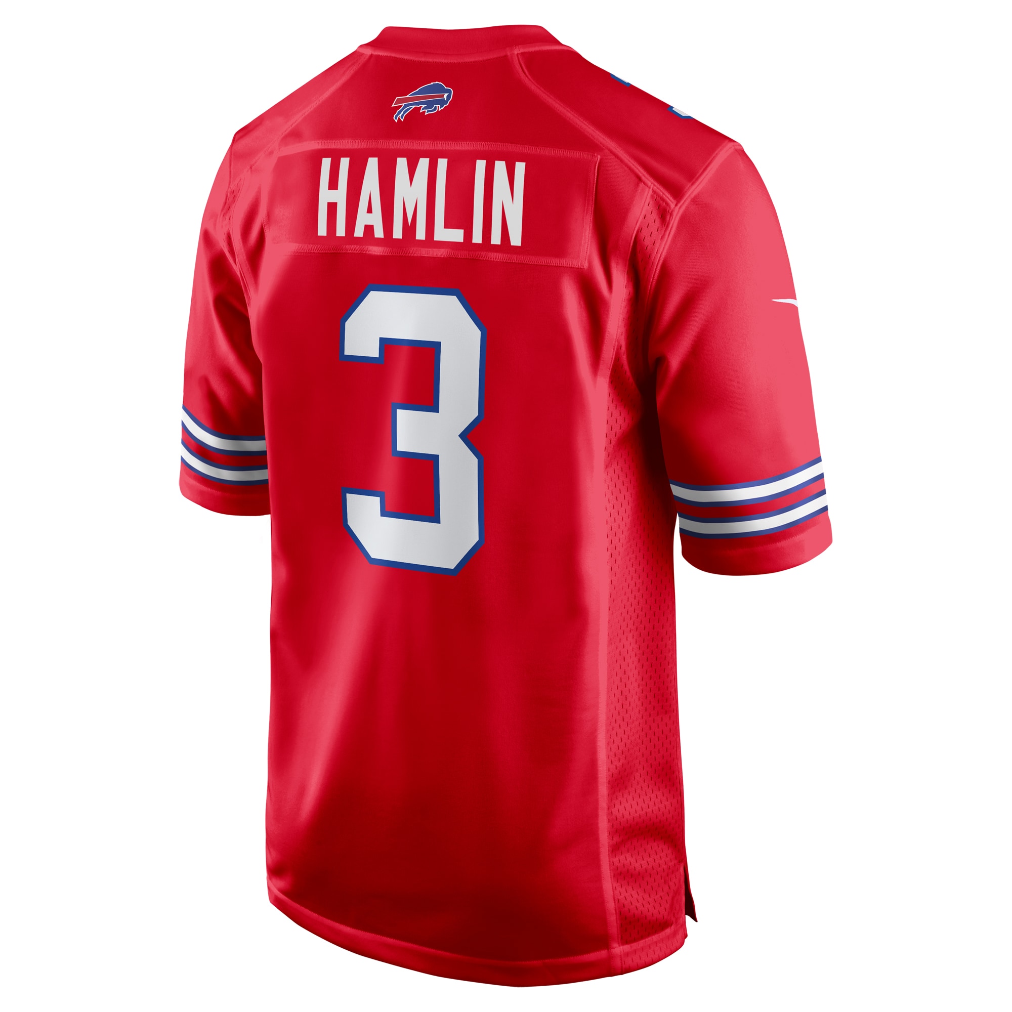 Men's Buffalo Bills Damar Hamlin Red Alternate Game Jersey