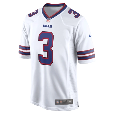 Men's Buffalo Bills Damar Hamlin White Game Jersey 02