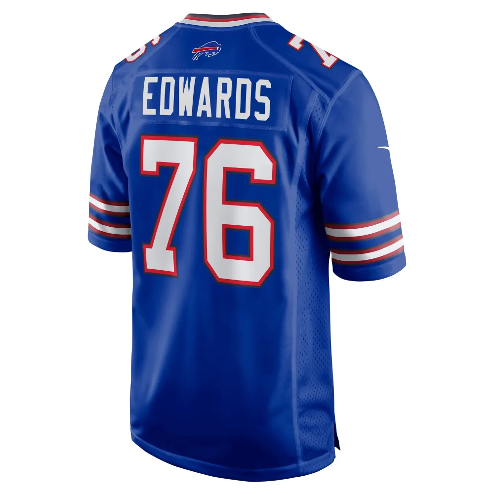 Men's Buffalo Bills David Edwards Royal Game Jersey