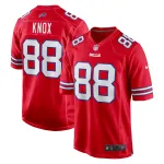 Men's Buffalo Bills Dawson Knox Red Alternate Game Jersey