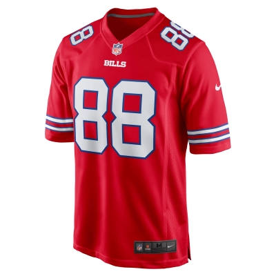 Men's Buffalo Bills Dawson Knox Red Alternate Game Jersey 02