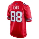 Men's Buffalo Bills Dawson Knox Red Alternate Game Jersey