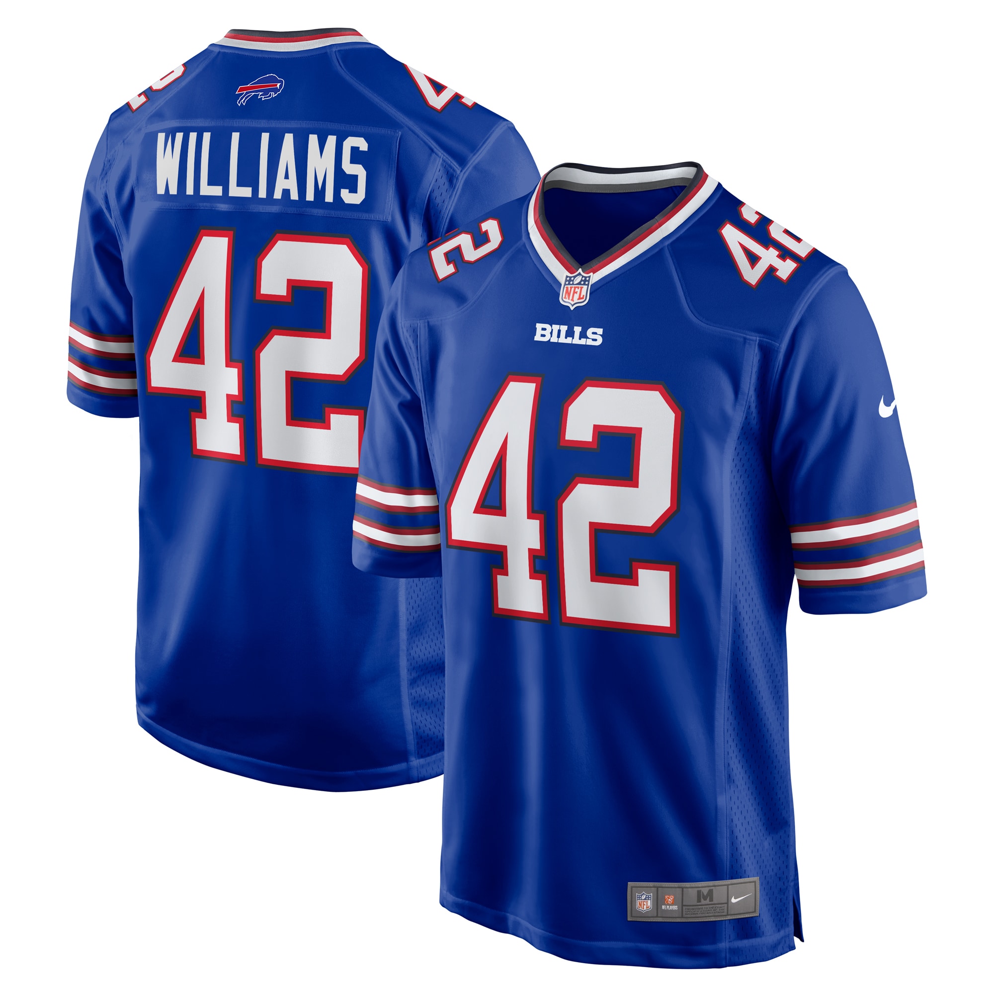 Men's Buffalo Bills Dorian Williams Royal Home Game Jersey
